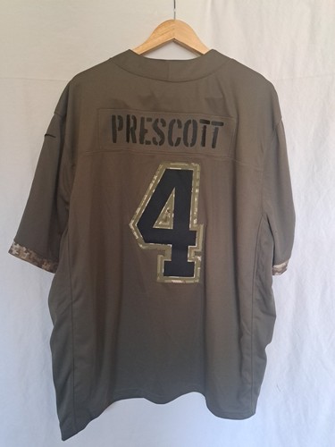 Nike Dallas Cowboys Dak Prescott Salute to Service Military Jersey 3xl Sewn - Picture 6 of 7