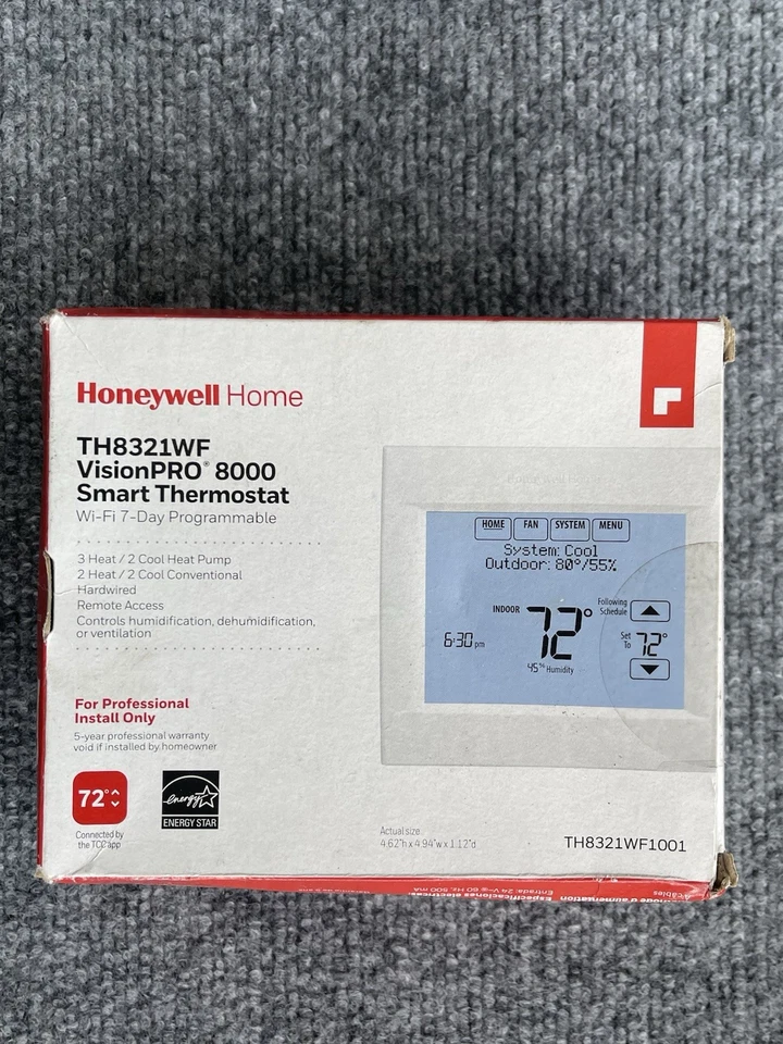 Honeywell VisionPRO Wi-Fi Digital Programmable Thermostat : TH8321WF1001. - Image 2 of 4