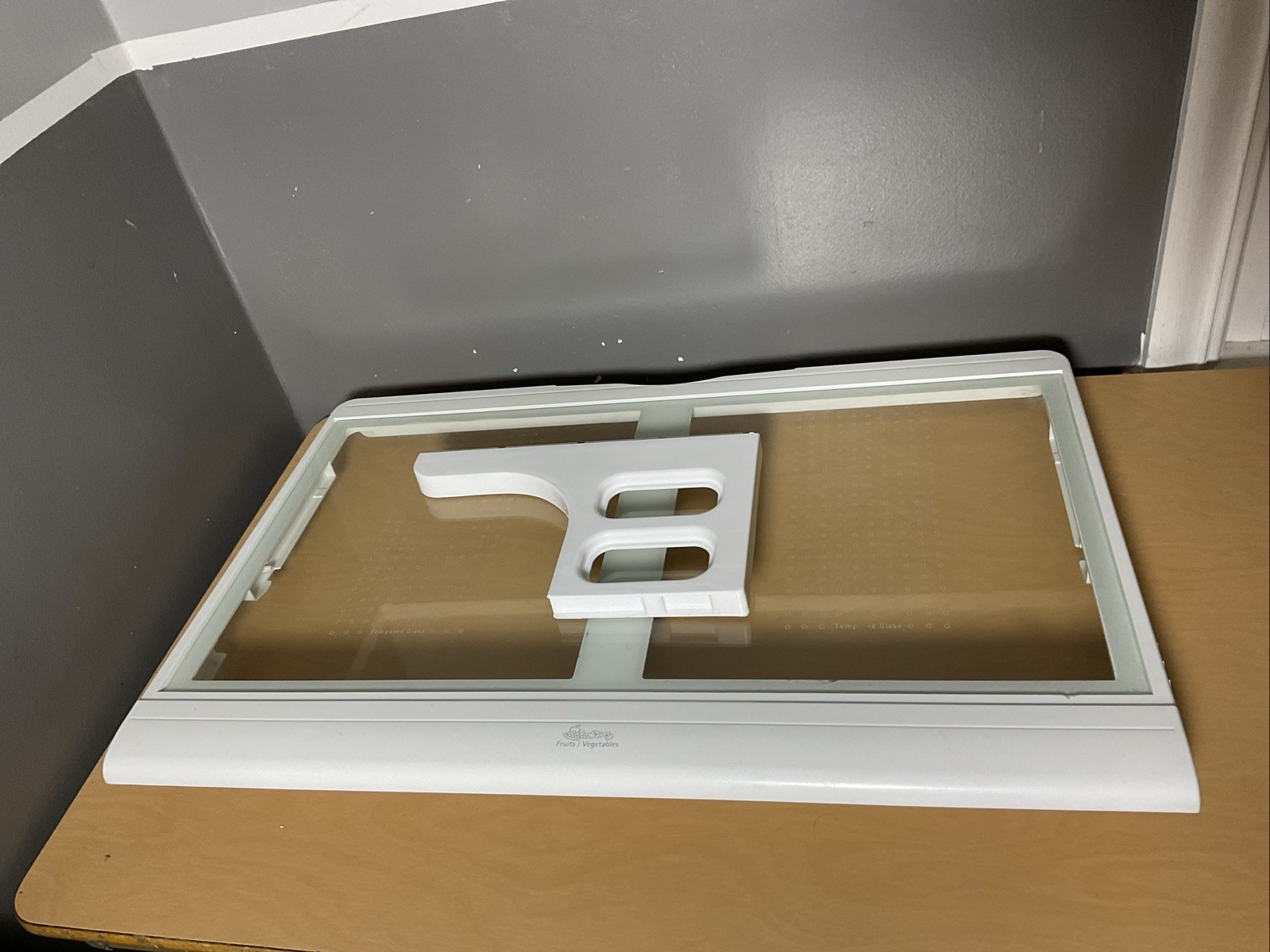 Genuine OEM Kenmore Elite Refrigerator Crisper Drawer Glass Cover Shelf COMPLETE