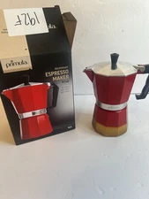 Primula Aluminum Espresso Maker New 6 Cup Red - Pre-Owned