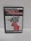 Vintage Transformers G1 Instructions - BROADSIDE (AUTOBOT) - Hasbro - 1986