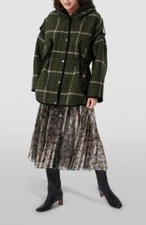 Maje Check Coat Size 0