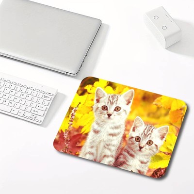 Mousepad für Office & Gaming, Motiv: Cats (1) , Rutschfest
