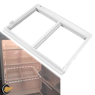 White Crisper Drawer Cover Frame Fit For Frigidaire Refrigerator 240364787 New