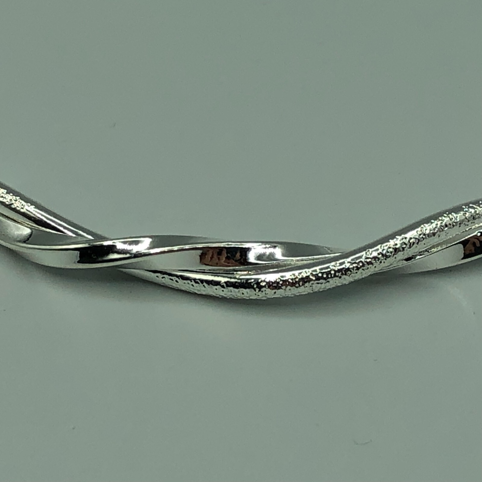 Bangle Silver Tone Twist Adjustable Festival Part… - image 15