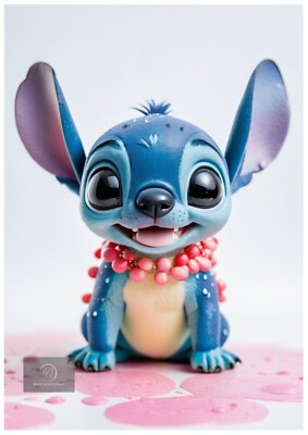 Lilo und Stitch Poster Druck Animiert Cartoon Kinder Wandbild Retro Wohndeko A4