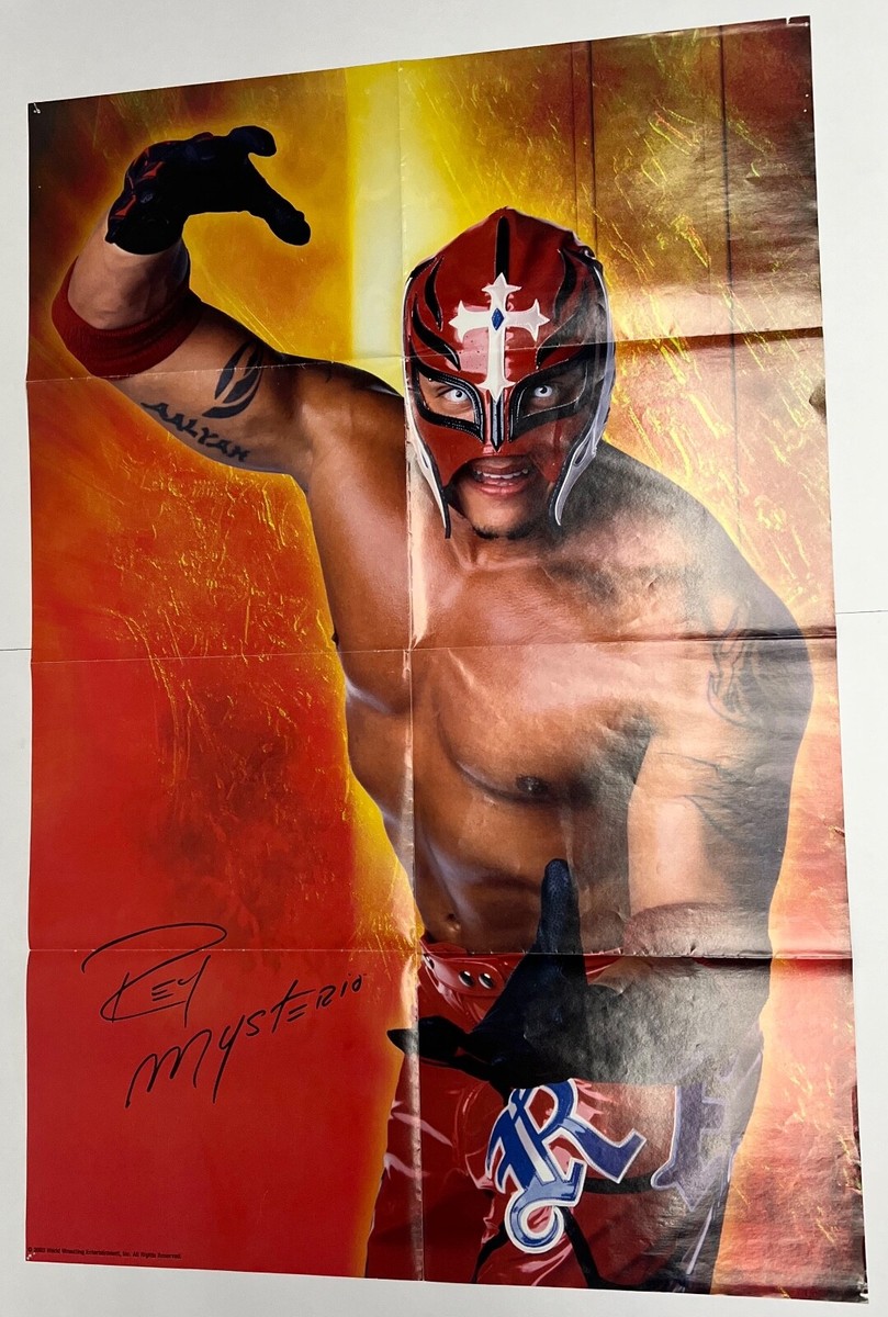 【FRANK MYSTERIO】デススクワッド (クリア) Rey Mysterio Hurricane 21x32 Pro Wrestling WWE WWF Magazine Poster