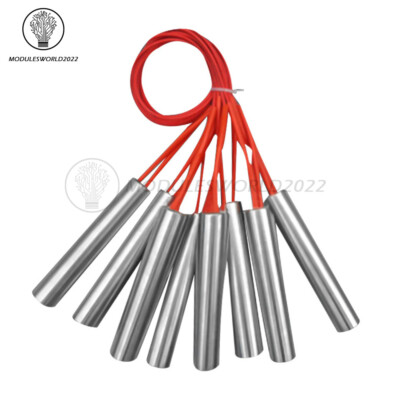1X Mold Stainless Steel Single Head Heating Tube Element 6-10mm AC 220V 100-200W