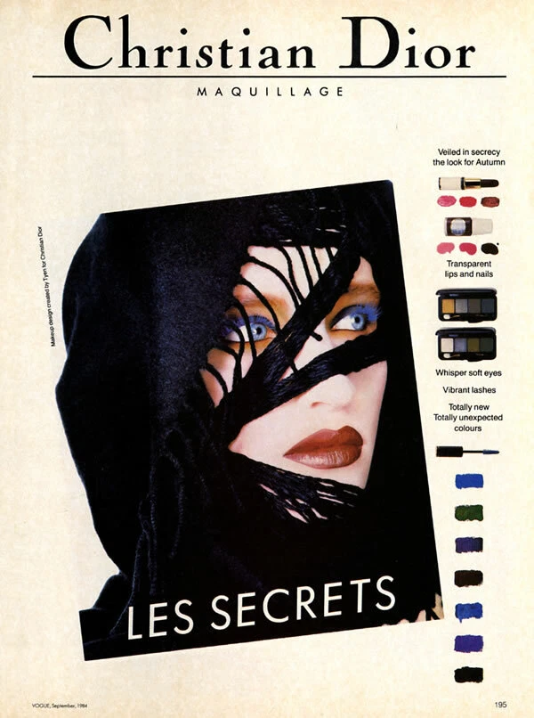 1984 Dior Les Secrets Tyen maquillage Haute Couleur maquillage 1 page PUBLICITÉ MAGAZINE