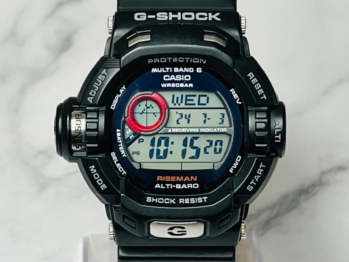 CASIO G-SHOCK GW-9200J-1JF Riseman Black Solar Digital Watch CASIO G-SHOCK GW-9200J-1JF Riseman Black Solar Digital Watch