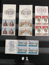 4x Blocs FRANCE Yt 1771 1772 1774 1775 Neufs ** + FDC Cachet 1er Jour (1973) MNH