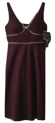 NWT, Women's Madison Leigh Petite dress, chocolate brown color, 4P,  padded,lined | eBay