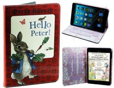Für iPad Mini 1 2 3 4 5 Hello Peter Rabbit Kinder Neu Hülle Case Cover
