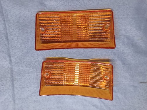 VESPA SET OF 4 ORANGE INDICATORS LENS REAR FRONT PX LML T5 2T 4T - Picture 8 of 8