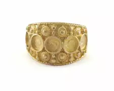 Adjustable Ring Bezel - Raw brass (17mm 7US inner size - Adjustable ) OZ3370