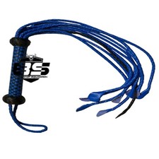 Blue & Black Real Cowhide Leather Cat O' Nine Tails Flogger