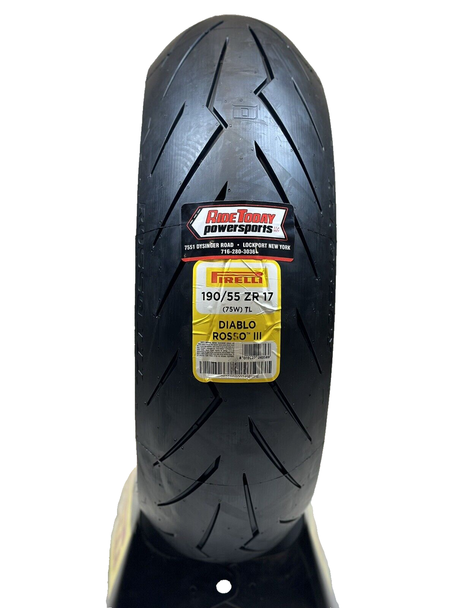 190 55 17 Pirelli Diablo Rosso III 190/55ZR17 REAR Tire Motorcycle