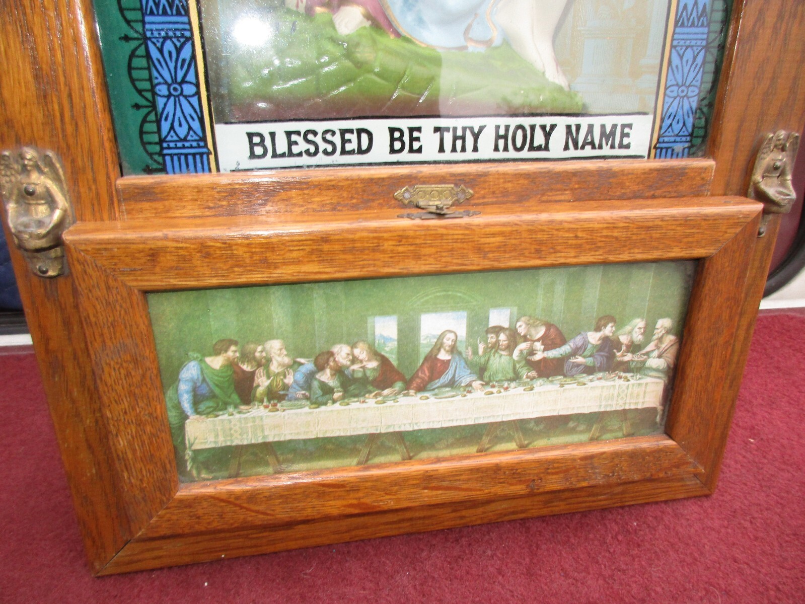 Religious, Catholic, shadow box, blessed be thy holy name, vintage eBay