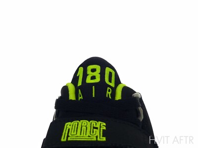 Nike Air Force 180 Black Volt Neon Green Size 7.5 310095-012