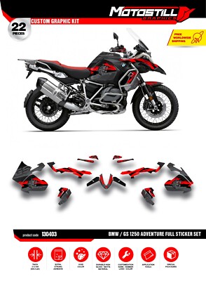 BMW GS 1250 ADV  FULL GRAPHIC STICKER SET - DECAL KIT