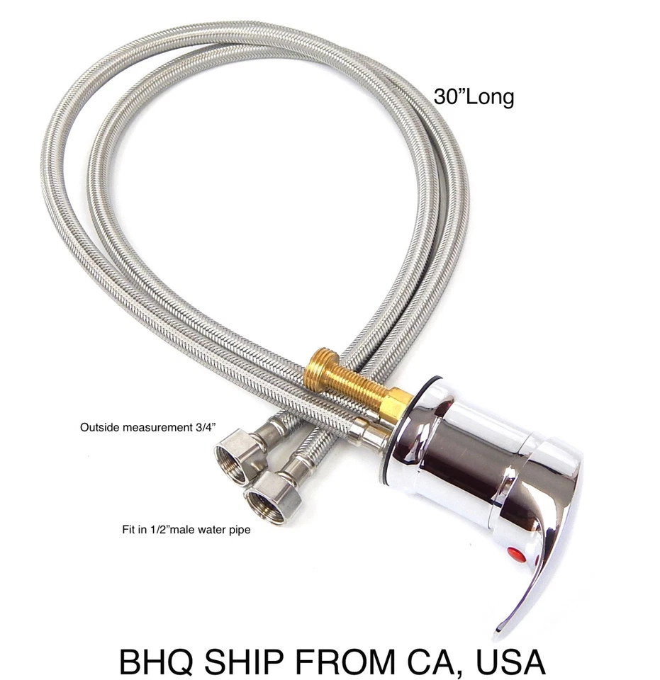 BEAUTY HEADQUARTERS New Chrome Professional Salon Faucet For Sink and Shampoo Backwash Unit - UPC