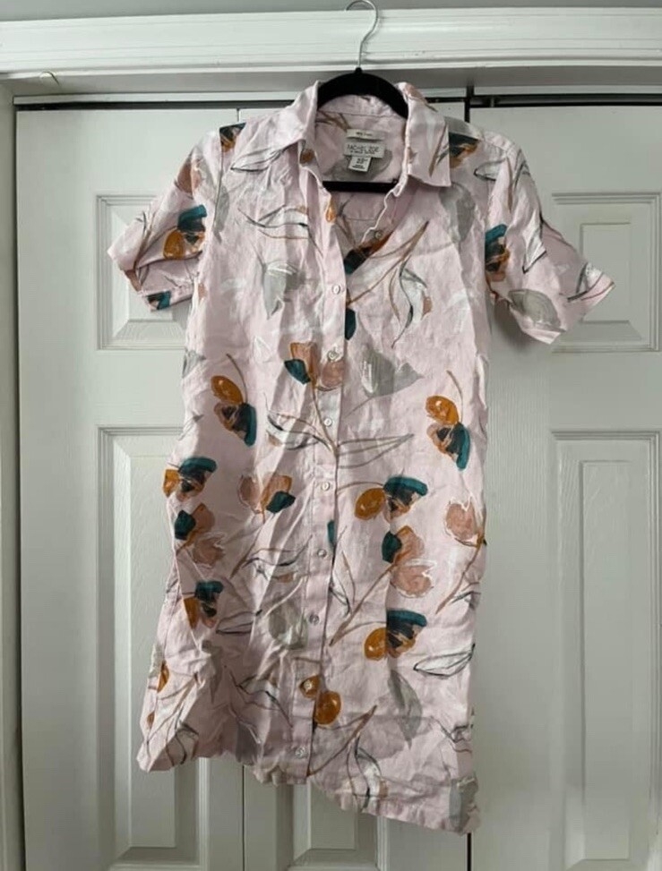 pink linen dress maxi Endless Rose main image 1