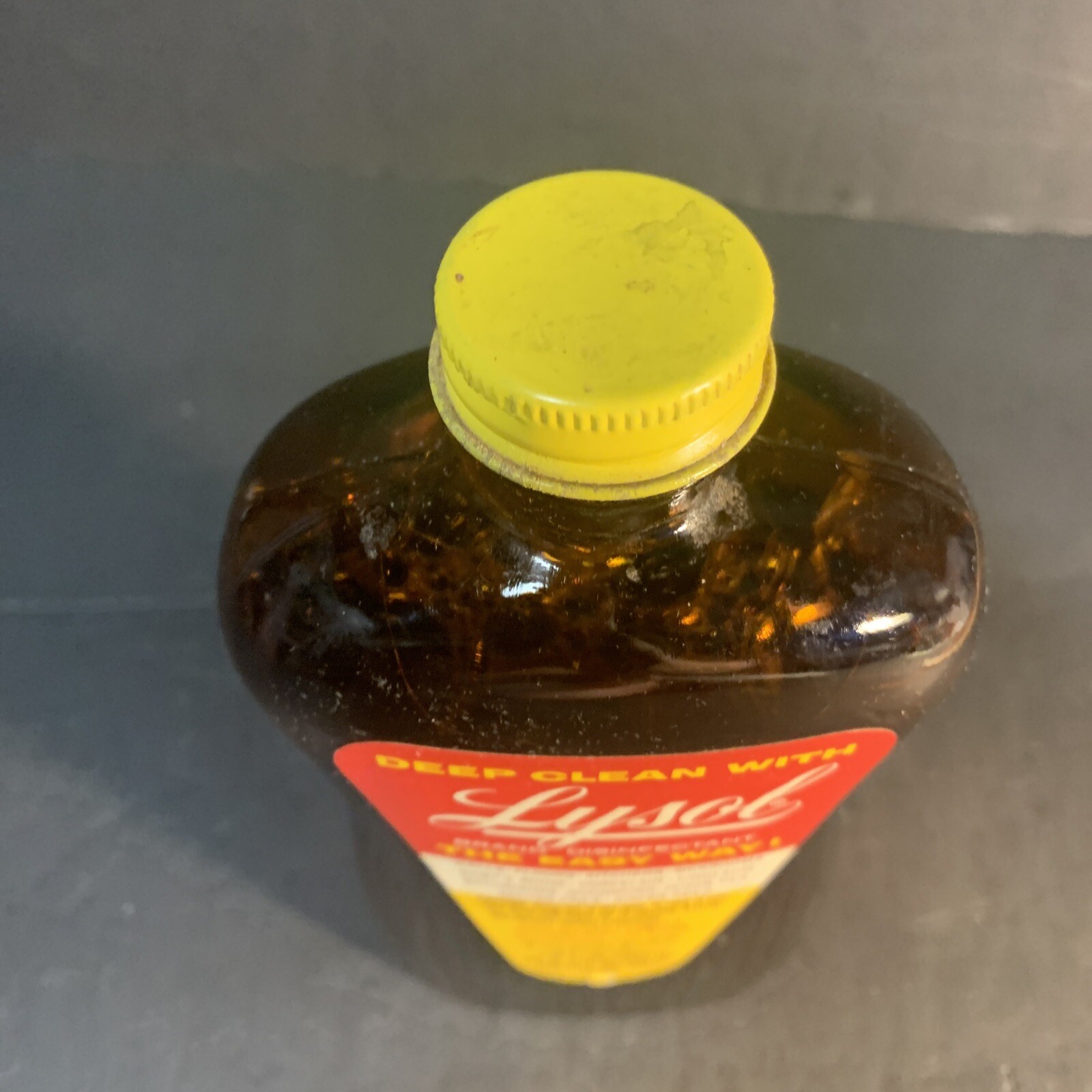 Vintage Lysol Bottle 1950s Era Brown Glass With Cap 7.25" 80 full eBay