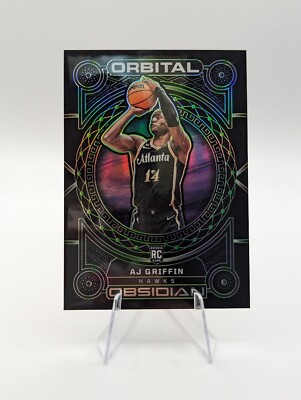 AJ Griffin 2022-23 Panini Obsidian Orbital Electric Etch Green SSP /25 RC #4
