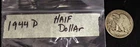 COINS / MONEY / LIBERTY WALKING / SILVER HALF DOLLAR / 1944D / COLLECTIBLE