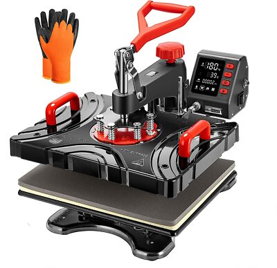 15''x12'' 8 IN 1 Combo T-Shirt Heat Press Transfer Machine Sublimation Swing Away