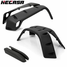 Hecasa For Jeep Wrangler Tj 97-06 7 Wide Black Pocket Extended Fender Flares