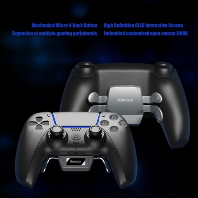 Besavior Back Button Set for PS5 Controller Gamepad Back Button Trubo paddle