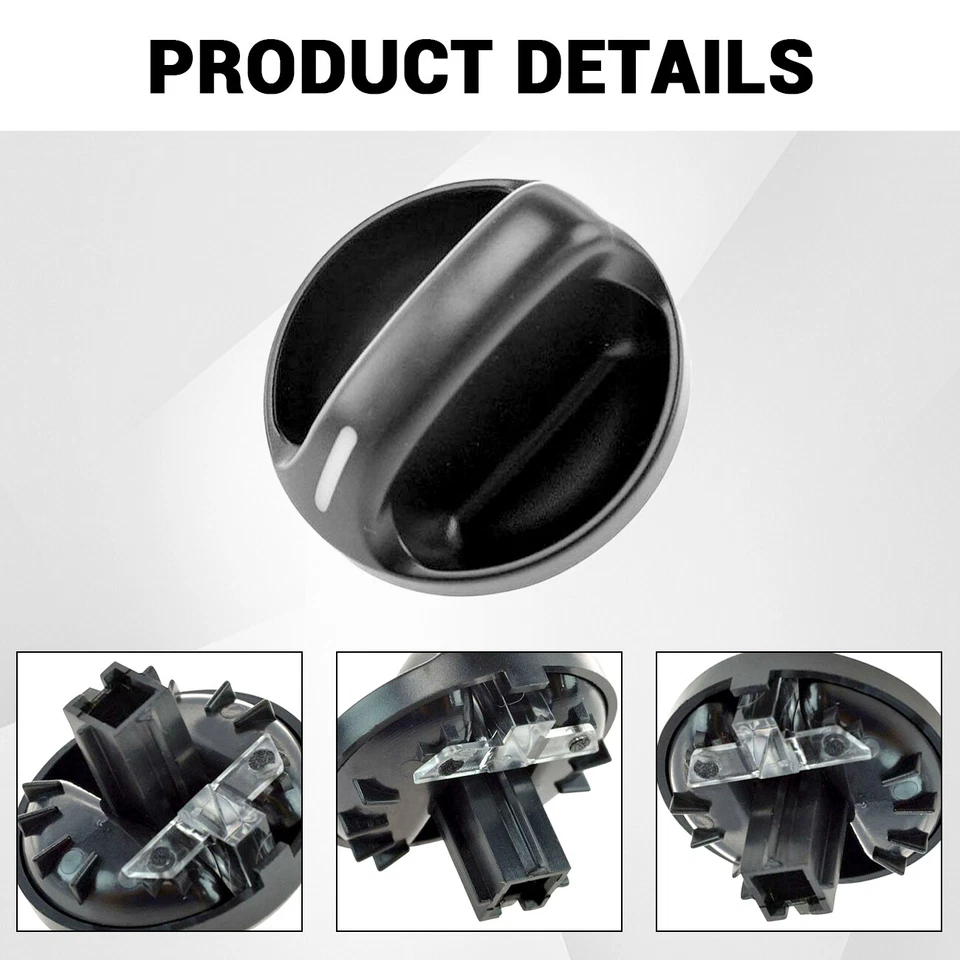 Juego de 3 perillas de control diales calentador aire acondicionado ajuste para camioneta Toyota Tundra 2000-06 Foto 2 de 4