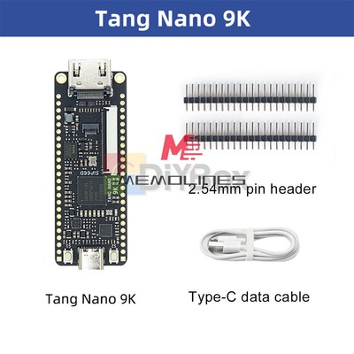 Tang Nano 9K FPGA Development Board GW1NR-9 RISC-V HDMI + 1.14''/4.3''/5''/7'' LCD
