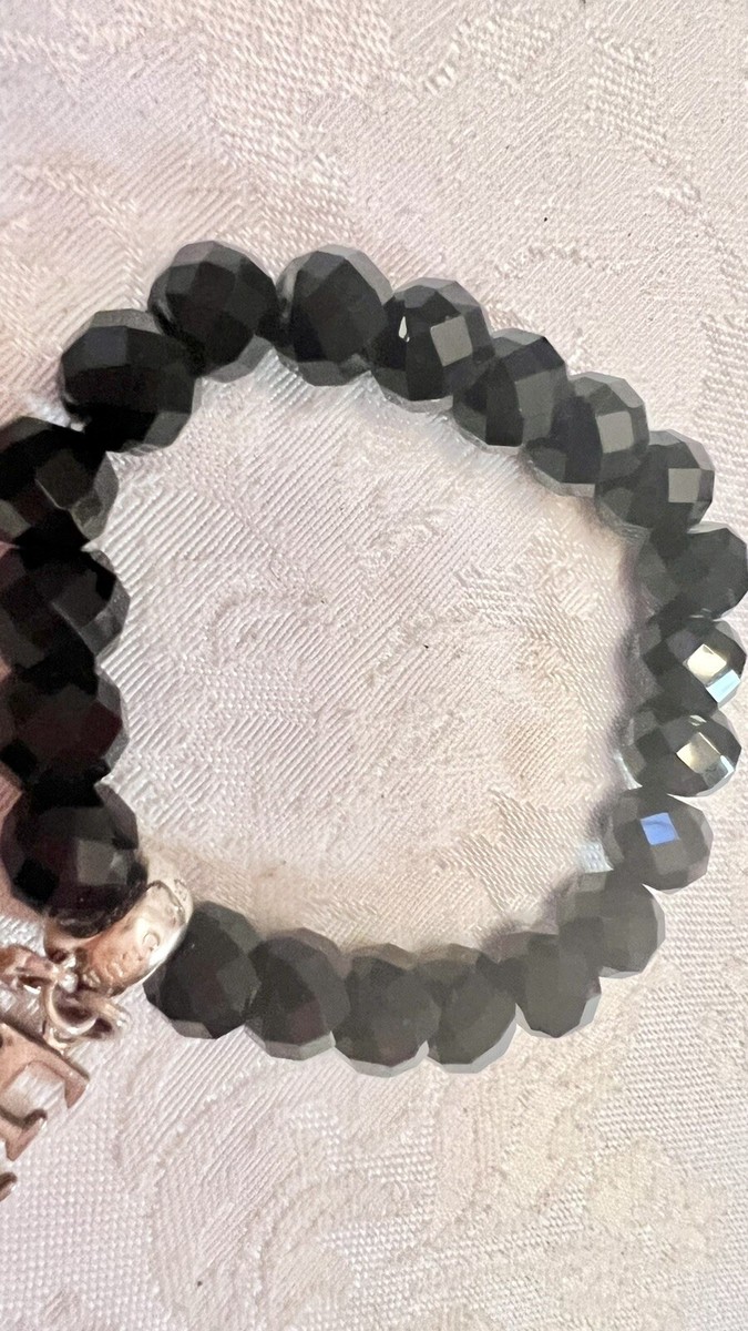 THOMAS SABO ブレスレット Rare Vintage Thomas Sabo Charms Black Onyx Or Obsidian
