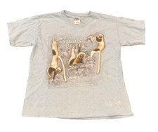 Vtg 2000s Wildlife Conservation Society Members T-Shirt Aquarium Zoo Youth Med
