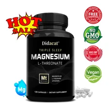 TRIPLE SLEEP MAGNESIUM L-THREONATE Capsules-Cognitive Health/Sleep Support,relax