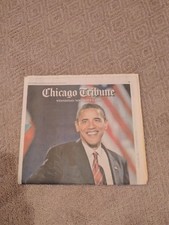 Barack Obama Chicago Tribune Inaguration Newspaper November 5 2008 Election