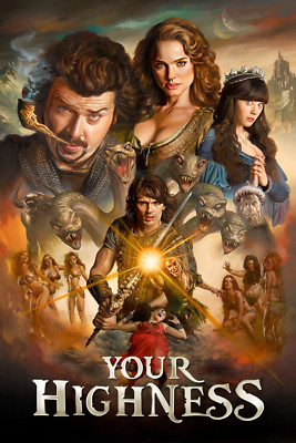 Your Highness Movie Poster Danny McBride James Franco Natalie Portman