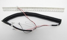 New Telephone Handset Cord - 6' Black Spaded