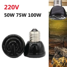 50-100W E27 Pet Reptiles Ceramic Heat Lamp Infrared Heating Emitter Lizard Bulb
