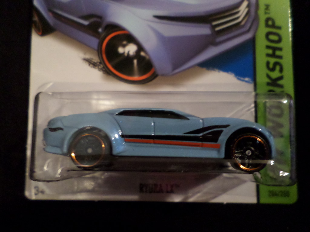 HW HOT WHEELS 2015 HW WORKSHOP #204/250 RYURA LX HOTWHEELS LIGHT BLUE VHTF RARE