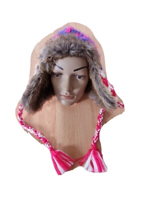 Roxy Taos Beanie Beanie Wintermütze Mütze Cap blau/Rot Strickmütze, Neu