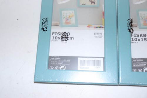 2 Nuevo Marco IKEA FISKBO 4x6 Marco Turquesa - Imagen 2 de 5