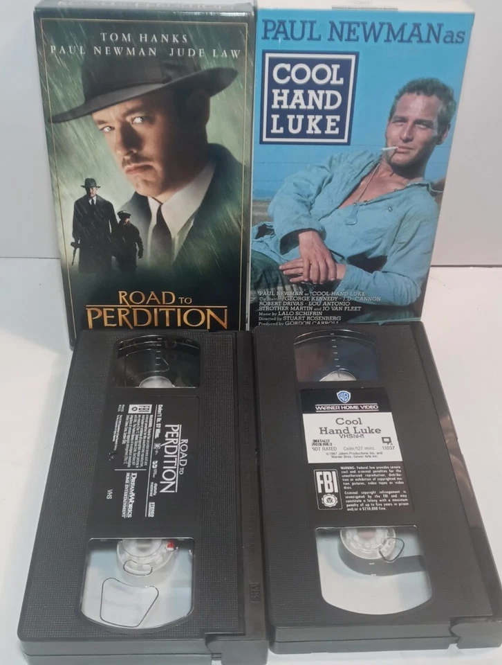 2 VHS Tapes Road to Perdition & Cool Hand Luke Tom Hanks and Paul Newman - Image 3 of 4