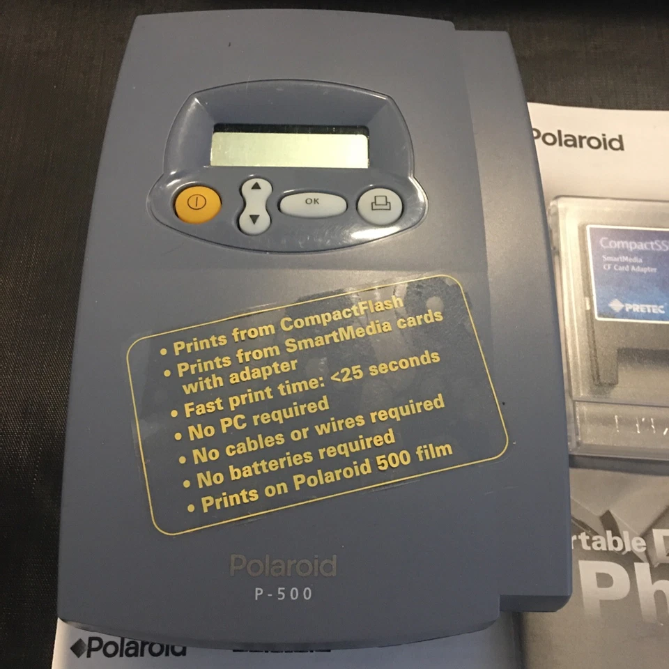 Portable Digital Photo Printer by Polaroid P-500ir NIB Box is Open - Image 2 of 4