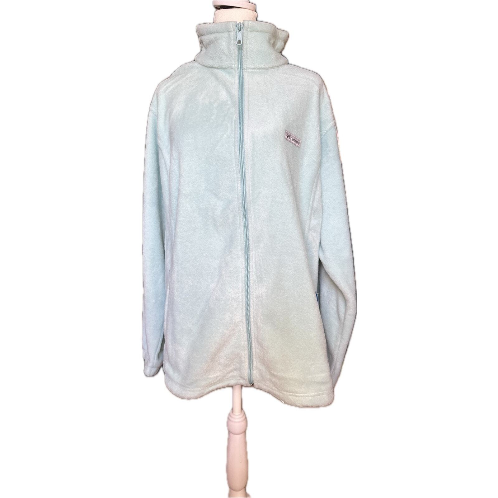Columbia Women’s Benton Springs 3X Aqua Haze Plus Size Fleece Jacket