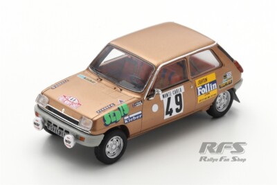 Renault 5 LS Rallye Rally Monte Carlo 1975 Follin Bertrand 1:43 Spark 6019 NEU