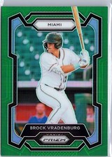 2024 Panini Prizm - Brock Vradenburg #153 Green Prizm (RC)