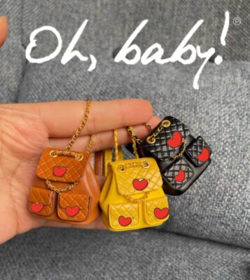 1/6 Scale Miniature Backpack/Artist Bag for Fashion Doll/Blythe/Bag  Charm